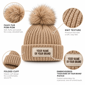 Gorro de invierno suave con forro de satén, personalizable con marca privada, proveedor OEM ODM, fábrica mayorista de gorros. - Product Image 6