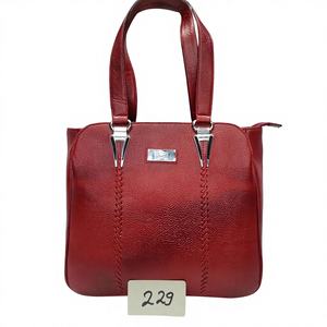 Sacs à main décontractés de luxe rouges à la mode pour femmes - Cuir véritable durable, fermeture éclair, imperméables, cadeau de la Saint-Valentin pour - Product Image 1