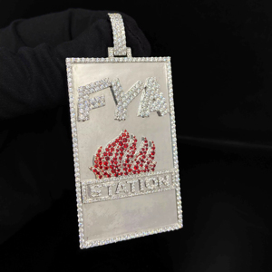 Colgante de Joya Cristiana de Aleación Hip Hop con Diamantes Personalizados Bling Ice Hustle - Product Image 1