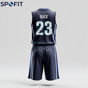 Uniforme de basketball personnalisé OEM 2026 de haute qualité, imprimé par sublimation, séchage rapide, respirant, pour équipe de basketball - Product Image 5