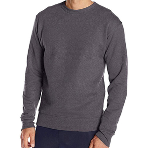 Men's Long Sleeve Fleece <b>Sweatshirt</b> with Crew Neck Custom Made OEM Design Plain Dyed for Winter Season - Product Image 6