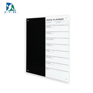 Pizarra Magnética de Vidrio con Superficie de Borrado en Seco para Planificación Semanal y Notas Creativas - Product Image 4