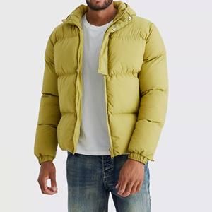 Breathable Insulated Material Warm Comfortable Outerwear For Travel Camping Men Puffer <b>Jacket</b> Lightweight Quilted Winter Coat - Product Image 3