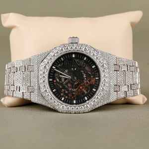 Antique Round Cut Moissanite <b>Diamond</b> <b>Watch</b> Hip Hop Fancy <b>Watch</b> Latest Design Unique <b>Watch</b> Men's Accessories - Product Image 4