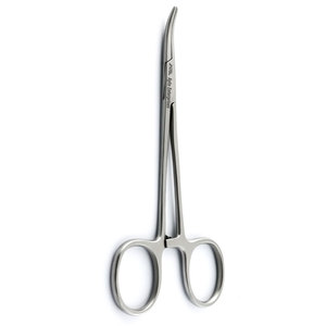 Hemostatic mosquito forceps curved 11.5 cm surgical stainless steel instrument designed for precise <b>clamping</b> - Product Image 3