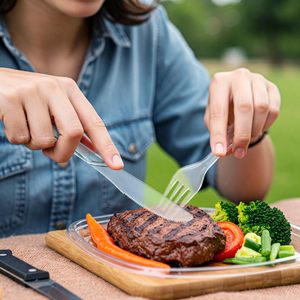 <b>Plastic</b> Silverware Heavy Duty Disposable Clear Cutlery Forks Spoons Knives for Parties Picnics Wedding Events Gatherings Daily - Product Image 1