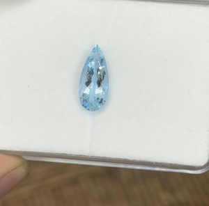 Piedra Preciosa de Aguamarina Natural, Corte Pera, 2.31 Quilates, 14x6mm, Color Azul Premium para Joyería - Product Image 1