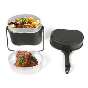 Ensemble de cuisine de camping en aluminium portable de haute qualité, boîte à lunch multi-usages pour les aventures en plein air - Product Image 3