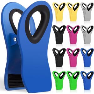 Paquete de 12 Clips Magnéticos Resistentes para Almacenamiento de Alimentos y Papel, Pinzas para Papel de Oficina y Bolsas, para Guardar Snacks - Product Image 1