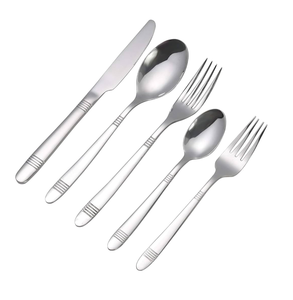 Ensemble de couverts de mariage en acier inoxydable avec logo personnalisé, couteau et fourchette en acier inoxydable, fabrication au prix le plus bas - Product Image 4