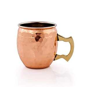 Taza de Viaje Moscow Mule 100% Cobre Puro Martillado - Reutilizable, a Prueba de Fugas, Portátil, Regalo para Fiestas y Uso Doméstico - Product Image 5
