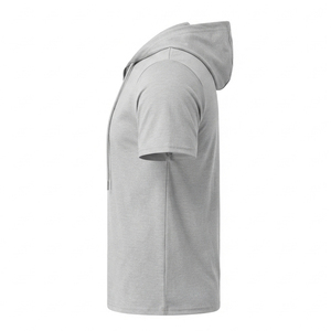 Wholesale Short Sleeve Hoodies OEM ODM Custom Printed Hooded Sweatshirt Lightweight Casual Fashion Hoodies Manufacturers - Product Image 3