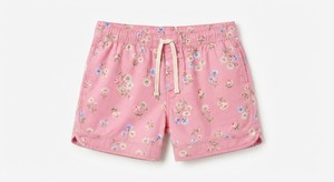 Shorts de Playa para Hombre, Color Rosa Floral, Poliéster/Algodón, Secado Rápido, Transpirables, con Cordón Ajustable y Cintura Elástica, para Vacaciones en la Playa - Product Image 4