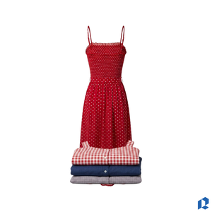 Robe d'été décontractée pour femme, col en V, bretelles spaghetti, 100 % coton, manches courtes, coupe évasée, OEM, marque privée, vente en gros - Product Image 6