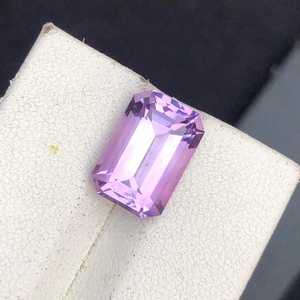 Aigue-marine lavande octogonale taillée en escalon, pierre de naissance de février, pierre naturelle en vrac, gemme de haute qualité pour bijoux, vente en gros - Product Image 3