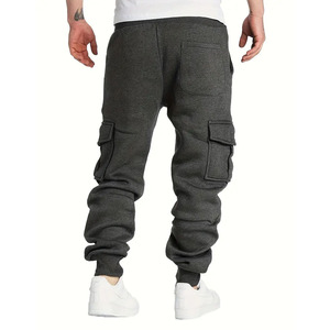 Pantalones Deportivos Personalizados para Hombre, de Algodón y Felpa, con Cordón Ajustable, Transpirables, para Invierno, con Logotipo OEM Impreso - Product Image 6