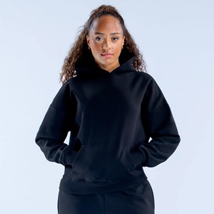 Sudaderas con capucha de tejido suave, corte holgado y hombros caídos, personalizadas con logotipo, de primera calidad, para mujer, al por mayor, para ropa urbana. - Product Image 1