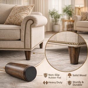 Patas de Sofá de Madera Maciza, Patas de Repuesto para Muebles, Gabinetes, Mesas y Camas, Diseño Tradicional, Calidad Premium, Resistentes y Duraderas para Sala de Estar - Product Image 2