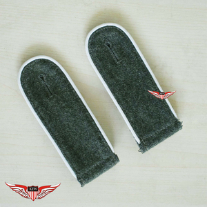 KEW Eco-Friendly Customizable Grey <b>Braided</b> Epaulettes Gold Star Embroidered Sew-In Shoulder Boards White Garment <b>Accessory</b> - Product Image 4