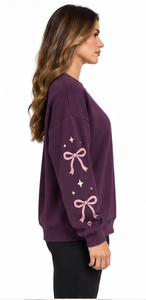 Halloween <b>Sweatshirt</b> <b>Cute</b> Bat Ghost Graphic Oversized Crew Neck Long Sleeve Terry Pullover Unisex Autumn Winter Streetwear - Product Image 4
