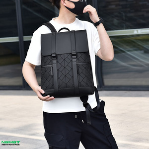 New Custom Design Men Business Laptop Backpack Large Capacity Students Bookbag Waterproof School Bag with USB Charging - Product Image 4