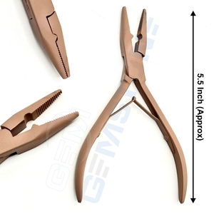 Hair Extension Tool Kit Set with Micro Beads Pliers Loop <b>Hook</b> Section <b>Clips</b> Needles & Complete Hair Extension Accessories Kit - Product Image 3