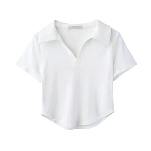 Camiseta de playa de manga corta de punto bordada estilo hip hop para hombre, de secado rápido, color tostado, con diseño de botones, en stock. - Product Image 2