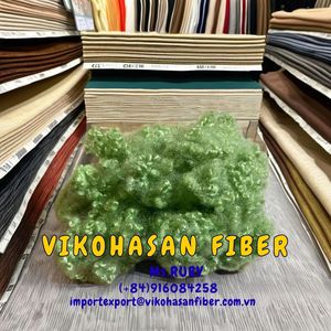 Factory Direct 100% Green Polyester Staple Fiber 15D HCS GRS OEKO-<b>TEX</b> Certified Flame Retardant Filling Material Sofa Furniture - Product Image 5