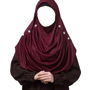 Hijab Premium Soft Chiffon Cotton Breathable Lightweight Stretch Customizable Multi-Purpose Head Scarf Fashion Modest Wear for - Product Image 3