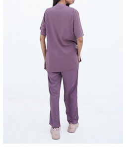 Nersing High-quality Denim <b>Scrub</b> Sets Slim Fit Jogger Unisex Nurse Medical <b>Scrub</b> Suit Needle Detection Customizable Hospital - Product Image 4