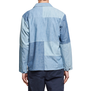 Gilet sans manches en toile à panneaux pour homme, vêtements d'extérieur d'automne, panneaux mixtes, couture décontractée, hauts urbains, vente en gros - Product Image 2