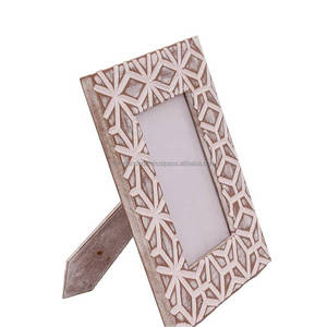 Wholesale Custom Rectangular Eco-friendly Premium Wooden Carved <b>Photo</b> <b>Frame</b> by Living And Craft – Artisan Handmade <b>Rustic</b> Decor - Product Image 2
