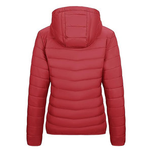 Veste matelassée légère et pliable pour femme avec capuche, fermeture éclair intégrale, manteau d'hiver chaud et isolé, décontracté, pour l'extérieur, par temps froid - Product Image 2
