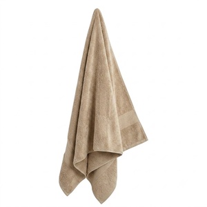 Serviettes de bain en coton 100% écologiques, luxe, haute densité, ultra absorbantes, couleur beige, en gros, pour hôtels et spas, en promotion. - Product Image 3