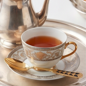 <b>Gold</b> Plated Tea <b>Spoons</b> With Black Inlay Classic Design Long Handle Durable Flatware Set Of 6 For Kitchen Use And Hotel Use - Product Image 5