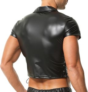 Chaleco de cuero sintético para hombre, camiseta sin mangas informal con logo, camiseta sin mangas de algodón para hombre de 180 g, camiseta sin mangas informal de gran gramaje - Product Image 2