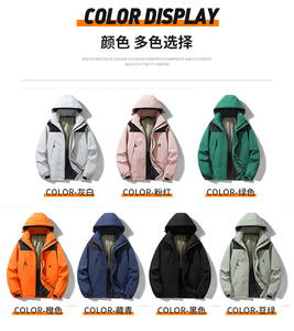 Logo Custom Windproof Winter Jacket Hooded Waterproof Windbreaker for Mens - Product Image 6