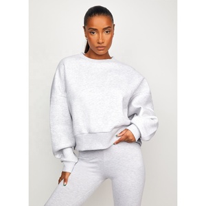 De moda logotipo impreso personalizado sudadera gráfico Sudadera de cuello redondo de las mujeres - Product Image 6