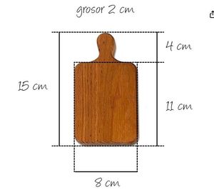 Planche à découper classique en bois naturel de qualité supérieure, forme rectangulaire, lavable au lave-vaisselle, légère, multifonctionnelle - Product Image 2