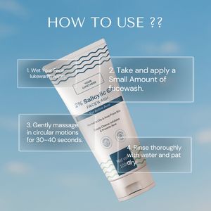 Gel Nettoyant Visage à 2% d'Acide Salicylique – Contrôle de l'Acné et des Imperfections, Éclaircit, Exfolie les Cellules Mortes, Nettoyage en Profondeur, Contrôle du Sébum, Sans Parfum - Product Image 2