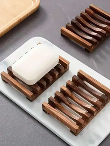 High Quality Eco-Friendly Wooden <b>Soap</b> <b>Dish</b> Modern Portable Design Luxury Style Safe for Home Use Premium Look Export Quality - Product Image 3
