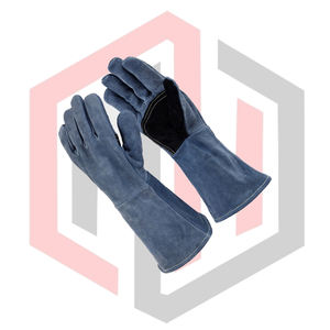 ถุงมือเชื่อมหนังวัวเสริมฝ่ามือ ถุงมือหนัง ถุงมือช่างเชื่อม ถุงมือกันความร้อน ถุงมือป้องกันไฟ ถุงมือทำงานบาร์บีคิว - Product Image 4