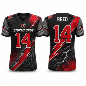 Uniformes de Fútbol Americano Personalizados Premium al por Mayor, Transpirables, de Poliéster, con Impresión por Sublimación, Proveedor de Marca Privada - Product Image 1