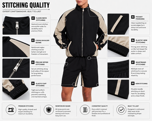 Windbreaker <b>Set</b> Camouflage Letter Jacket short Pants Men Outdoor Waterproof Denim Fabric Multi-Pocket windbreaker <b>set</b> - Product Image 6