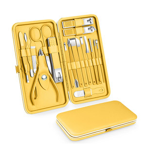 Full Set Stainless Steel Men Women Grooming <b>Kit</b> Professional Nail <b>Manicure</b> <b>Kit</b> Pedicure Set for Home and Travel - Product Image 1
