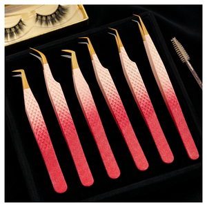 Salon Grade Fiber Tip <b>Lash</b> Tweezers Eyelash Extension Tweezer Salon Quality <b>Lash</b> Extension Tweezers <b>Kit</b> Beauty Eyelash Tool - Product Image 1