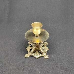 High Quality Brass Vintage <b>Small</b> <b>Candle</b> Holder With Irregular Shape And Polish Finished For Home Decoration Metal <b>Candle</b> Stand - Product Image 4