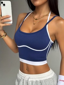 Soutien-gorge de sport à double bretelle et maintien élevé |   Bralette de sport personnalisée pour la gym |   Bande élastique sous-poitrine de qualité supérieure, service OEM pour articles sportifs - Product Image 3