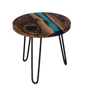 Estante de Pared de Madera de Alta Calidad, Escritorio de Resina de Madera, Resina Epoxi Incolora, Mesa para Sala de Estar, Decoración para la Superficie de la Mesa - Product Image 1