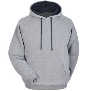 Sudadera con Capucha Personalizada para Hombre, de Felpa Gruesa, Lisa, Negra con Detalles en Rojo, Sudadera con Capucha y Cuello Redondo, Venta al por Mayor, Unisex, Mezcla de Algodón y Poliéster - Product Image 6